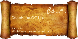 Csech Adélia névjegykártya